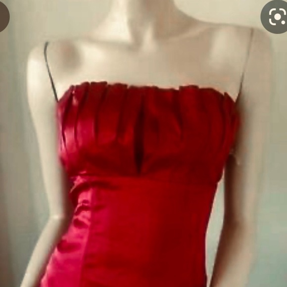 bebe Tops - ❌❌❌SOLD ❌❌❌ 
NWOT Bebe Deep Red 💯% Silk Bustier Corset XS